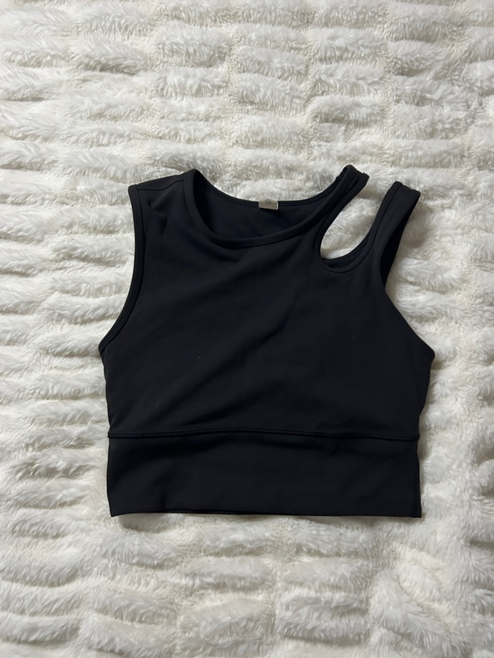 lululemon athletica Black Asymmetric Double-Strap Crop Tank